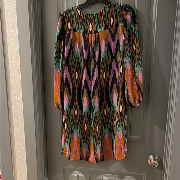 The Impeccable Pig Vibrant Patterned Long Sleeve Dress - Picture 7 of 7